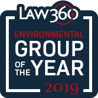 Law360 Environmental Practice Group of the Year logo