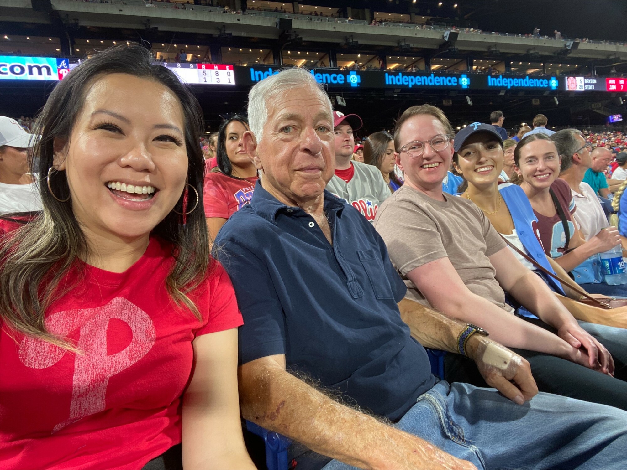 Summers with Manko at Phillies Game